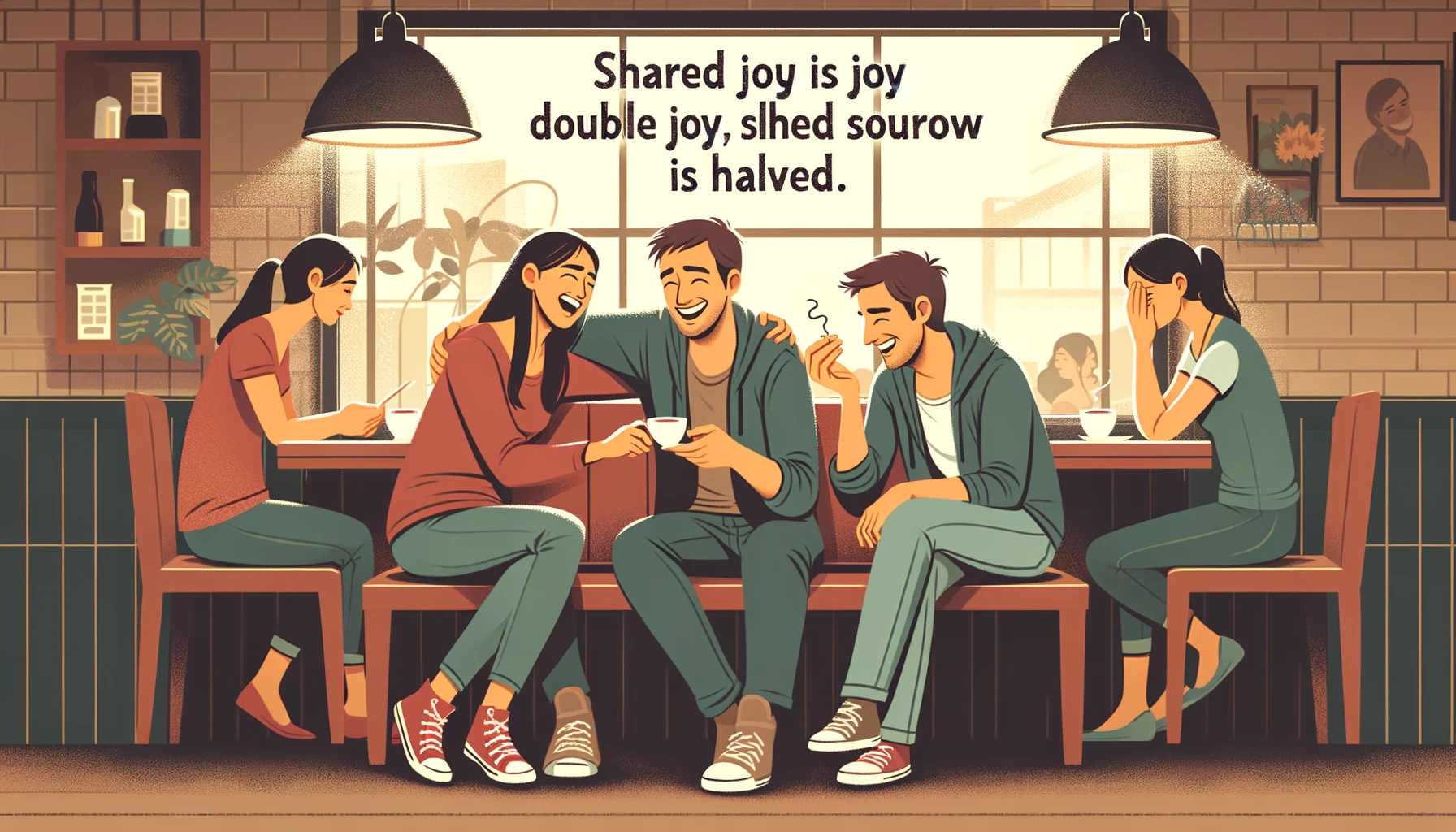 shared joy is a double joy; shared sorrow is tymoff